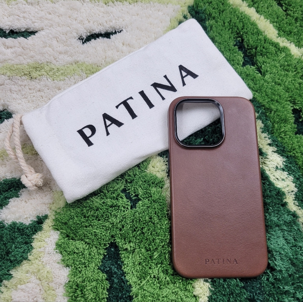 Patina Brown Leather Phone Case